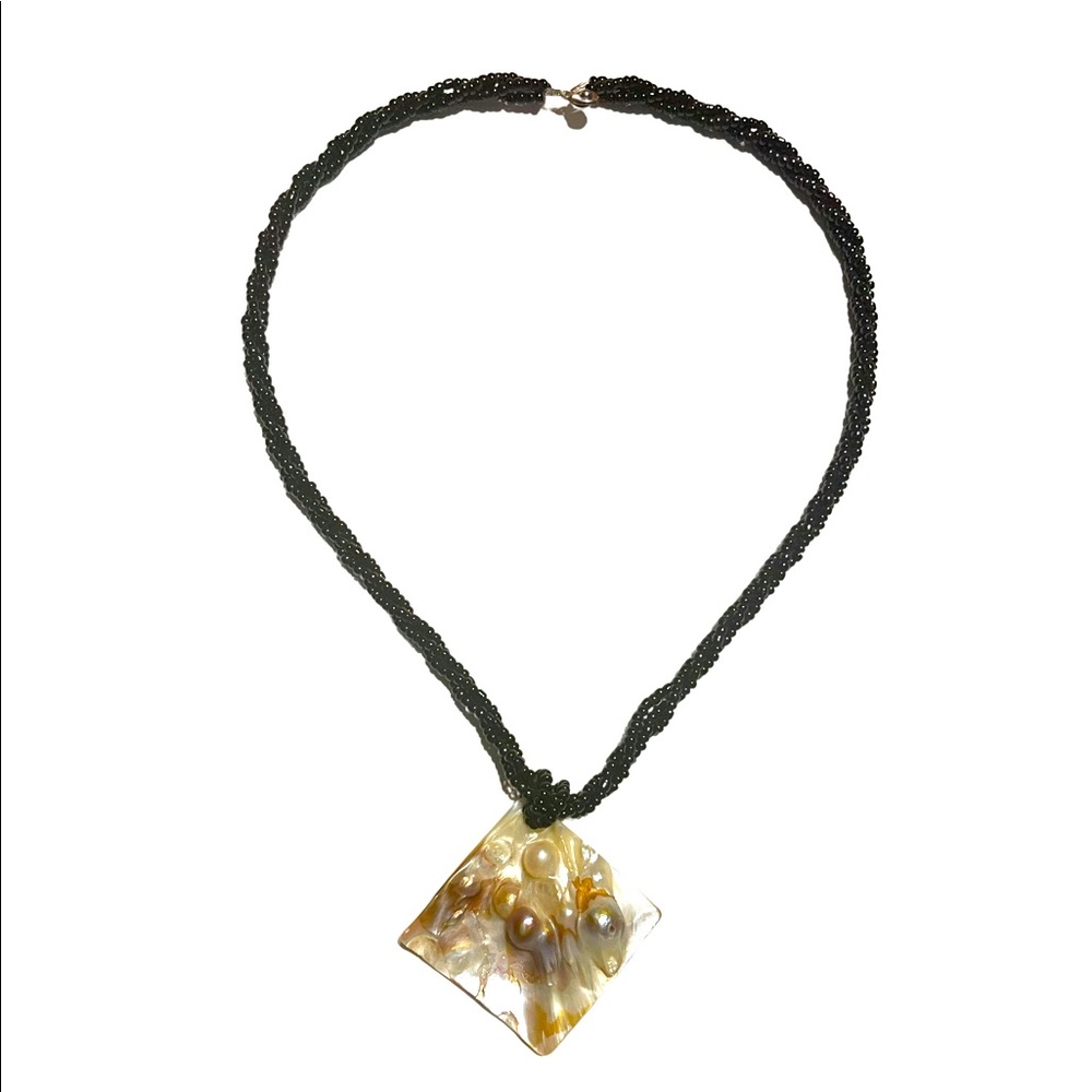 Pearl beaded necklace.